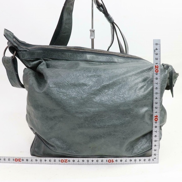 Auth Balenciaga City Motorcycle Bag in Gray #910O10 - Picture 2 of 7